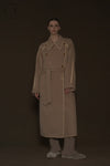 Mutedance 24 Autumn and Winter Double Breasted Lapel Jacket MD-MD24FW03-SAND